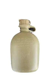 USGI 1QT Plastic Canteen, OD Green – USA Made Military Water Bottle - Picture 1 of 3