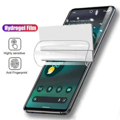Full Cover Soft Hydrogel Film For Google Pixel 7 Pro 6 5 5a 7a 4a Protector Film - Image 1 of 4