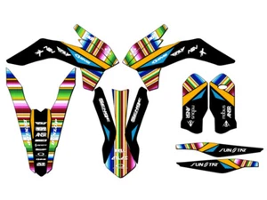 2015-2016 EXC SERAPE Black Senge Graphics Kit Compatible with KTM - Picture 1 of 10