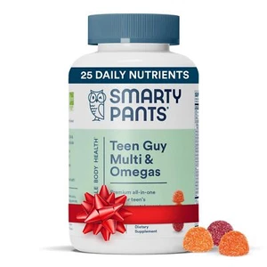 Smartypants Teen Guy Multivitamin Gummies 120 Count Omega 3 Vitamin D3 - Picture 1 of 12