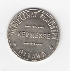 Breton #799, Orphelinat, 25 Centins, German Silver Token   C9 - Picture 1 of 2