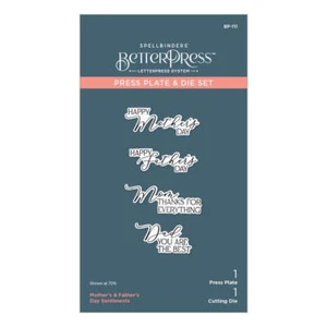 Placa de prensa Spellbinders - Colección Arco Espejado - Día de la Madre y del Padre Se - Imagen 1 de 3