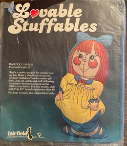 Lovable Stuffables Kissen Puppe zum Nähen und Stopfen, Vintage - Bild 1 von 3