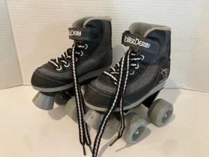 Roller Derby Kids Boys Roller Skates Jr Size 12 FireStar Quad Black/Grey - Picture 1 of 10