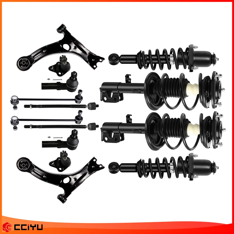 Front Struts & Rear Shocks Sway Bar & Control Arm For 2009-13 Toyota For Corolla Foto 1 de 4