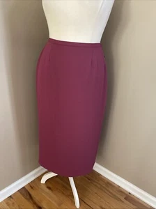 KAREN SCOTT Pink Back Slit Midi Pencil Lined Skirt Woman’s Plus Size 18W - Foto 1 di 11