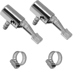 1/4 Inch Lock on Air Chuck All Metal with Hose Clamp Air Compressor Portable Tir - Picture 1 of 6