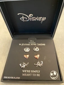 Disney The Nightmare Before Christmas Halloween Stud Earrings Set NEW - Picture 1 of 4