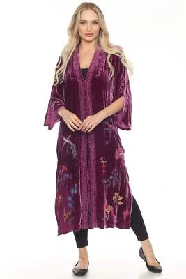 Johnny Was JWLA Ariela Velvet Button Front Long Kimono J41624-9 * - Image 1 of 4