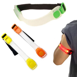 Brazalete LED para Correr Ajustable Pulseras Usables Ciclismo Luz de Seguridad Intermitente - Imagen 1 de 19