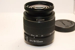 Canon Zoom Lens EF-S 18-55mm F/3.5-5.6 III Camera Lens AF, Rebel, 70D, 90D - Picture 1 of 5