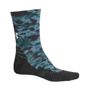 UNDER ARMOUR UA Run Cushion 3.0 Reflective Crew Socks Men's (8-12) Women (9-12) - Picture 1 of 1