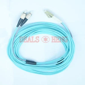 Câble blindé 70M LC-FC UPC MM OM3 10Go Duplex Fibre Optique Jumper Patch Cord - Photo 1/1