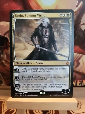 Sorin, Solemn Visitor Khans of Tarkir NM Magic the Gathering Near Mint MTG  - Image 1 of 2