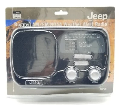 JEEP Rugged AM/FM 7 Band NOAA Weather Alert Radio Model JXPR6 Brand New Sealed - Image 1 of 4