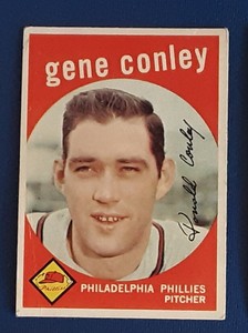 1959 Topps Baseball #492 Gene Conley - Philadelphia Phillies EX+