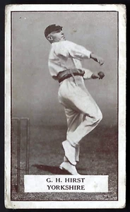 GALLAHER - FAMOUS CRICKETERS - #68 G H HIRST, YORKSHIRE - Picture 1 of 2