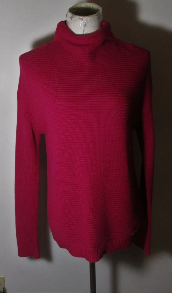 MICHAEL KORS 品红模拟领毛衣 S 码 — 第 1/4 张图片