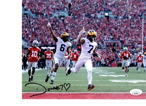 DONOVAN EDWARDS MICHIGAN WOLVERINES RB SIGNED 8X10 PHOTO W/JSA COA - Picture 1 of 1