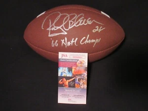 FÚTBOL ROCKY BLEIER NOTRE DAME LUCHANDO IRLANDÉS FIRMADO WILSON NCAA CON INS JSA CERTIFICADO DE AUTENTICIDAD - Imagen 1 de 5