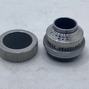 Kodak Anastigmat f/3.5 20mm Vintage C Mount Camera Lens NICE w/ Rear Cap RARE - Picture 1 of 7