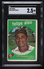 1959 Topps Felipe Alou #102 SGC 35 Rookie RC
