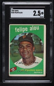 1959 Topps Felipe Alou #102 SGC 35 Rookie RC