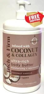 Big Coconut & Collagen * Moisturizing+Rejuvenation * BODY BUTTER / 31 oz - Picture 1 of 5