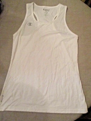 132X01 Champion GP50444 Sample Cotton Sport Tank Top Medium White - Image 1 of 2