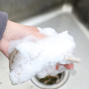 6pcs/set Bamboo Fiber Dishwashing Scouring Pads Dish Towel Sponge Scrub Rag - Zdjęcie 1 z 11