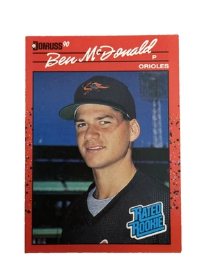 Excellent: Vintage 1990 Donruss Ben McDonald Baltimore Orioles Rookie Card - Image 1 of 2