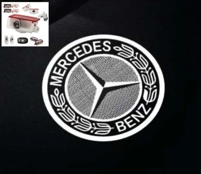 Projector LED Puddle Lights Fits MERCEDES BENZ CLA CLS E CLASS C300 - Image 1 of 2