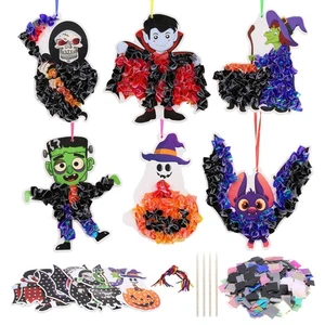 Fennoral Paquete de 12 Kit de Artesanía de Halloween para Niños Haz Tu Propio Poke en Artes y C... - Imagen 1 de 7