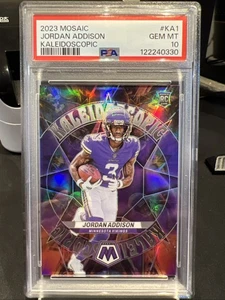 2023 Mosaic Jordan Addison Kaleidoscopic Case Hit #KA-1 Vikings Rookie RC PSA 10 - Picture 1 of 4