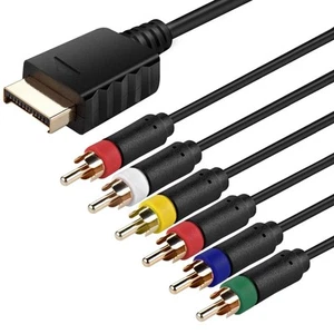 PlayStation 1/2/3 (PS1/PS2/PS3) Ypbpr Komponente + Cinch Compsite Video Kabel (2... - Bild 1 von 6