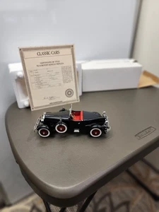 DANBURY MINT 1927 STUTZ BLACK HAWK CAR MODEL BLACK COLOR 1:24 DIE CAST MIB - Picture 1 of 20