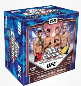 2025 Topps Chrome UFC Sapphire Edition Hobby Box sigillato a MANO 1 auto - Foto 1 di 1