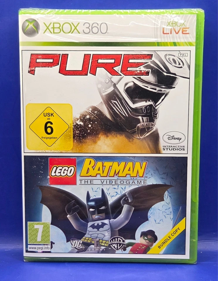 Pure + Lego Batman Double Pack Xbox 360 Sealed VGC Cleaned Tracked Delivery - Image 1 of 1
