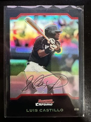 2004 Bowman Chrome Refractor Luis Castillo #18 Miami Marlins - Image 1 of 2