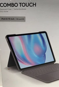 FAULTY Logitech Combo Touch Keyboard Case Apple iPad Air 13" M2 & M3 - Picture 1 of 5