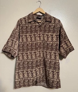 Vintage Solo Semore Aztec Button Up Shirt Medium NWOT 90s Y2K Skate - Picture 1 of 6