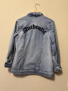 Chaqueta Jeans Arizona Para Mujer Mediana Clásica Denim Azul Desteñido Manga Larga Informal - Imagen 1 de 7