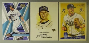LOTE DE (3) Evan Longoria 2008 RC Upper Deck X #94 Allen Ginter #177 Goudey #200 - Imagen 1 de 2