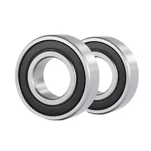 Rodamientos de bolas sellados de goma 62/32 2RS 32x65x17 mm cantidad 2. - Imagen 1 de 2