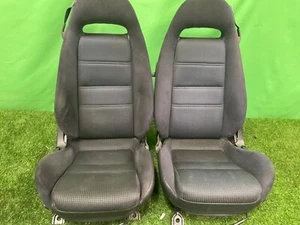 OEM Black 99 Spec Cloth Base Left Right Seat Set LHD RHD Mazda RX7 FD3S + $325PR - Picture 1 of 11