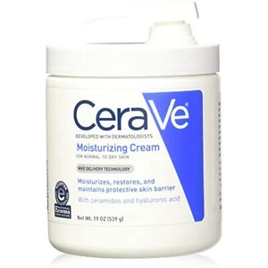CeraVe Moisturizing Cream With Pump for Normal To Dry Skin, 19 Ounce - Picture 1 of 3