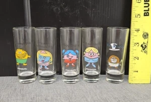 David & Goliath little losers shooters shot glasses Set of 5 - Picture 1 of 7