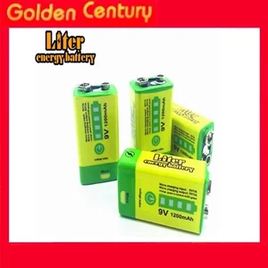 9V Rechargeable Battery 1200mAh USB Portable Micro USB Battery - Picture 1 of 4