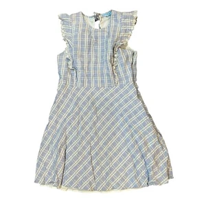 Draper James Girls Dress Size 14 Blue Plaid Preppy Summer Spring Party - Picture 1 of 9