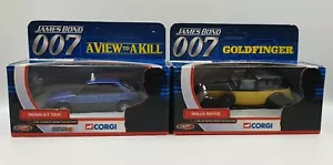 JAMES BOND : 1/36 SCALE RENAULT TAXI & ROLLS ROYCE DIE CAST MODELS MADE BY CORGI - Picture 1 of 9